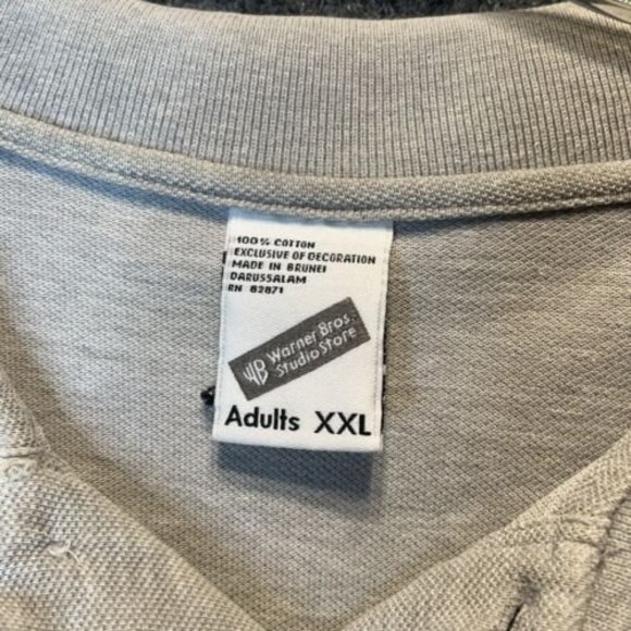 Warner Bros Marvin The Martian VTG Men’s Short Sleeve Polo Shirt 2XL Cotton Gray - Picture 3 of 8